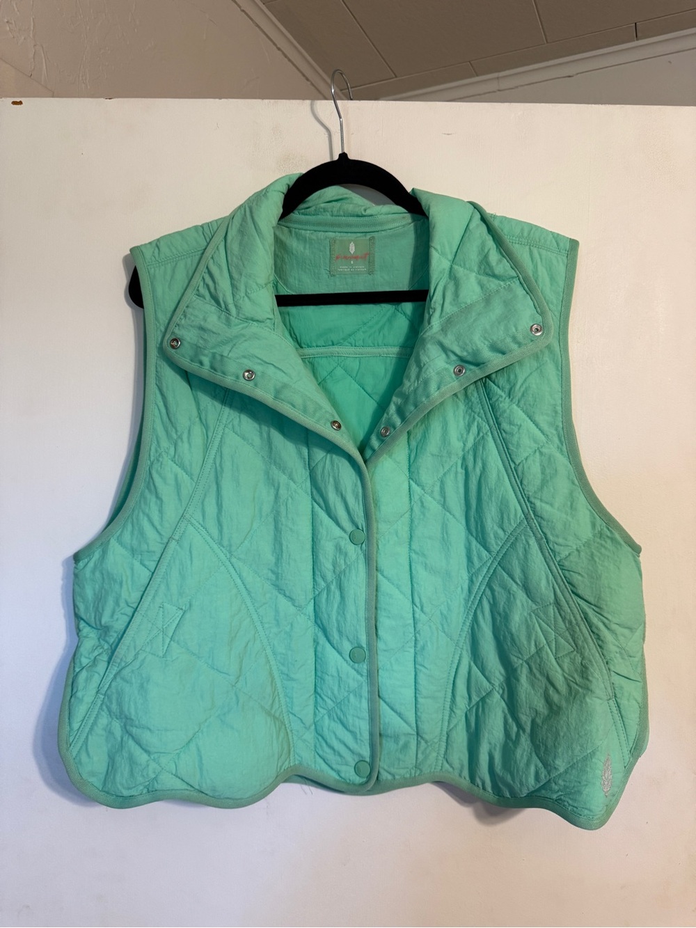 FP Movement by Free People Quilted Green Puffer Vest